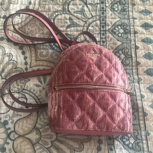 Kate Spade Mini Velvet Backpack